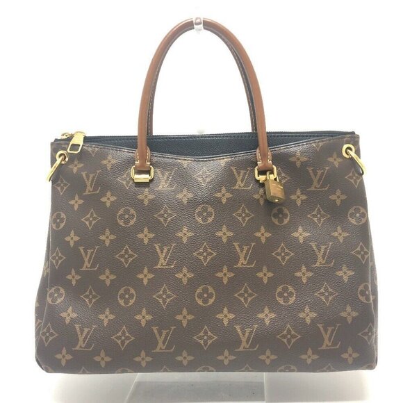 LOUIS VUITTON M41064 Monogram Pallas 2WAY Shoulder Bag Crossbody Hand Bag